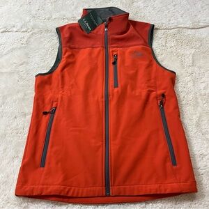 LL Bean Men's Multisport Vest Polyester Orange Grey Small New W Tags